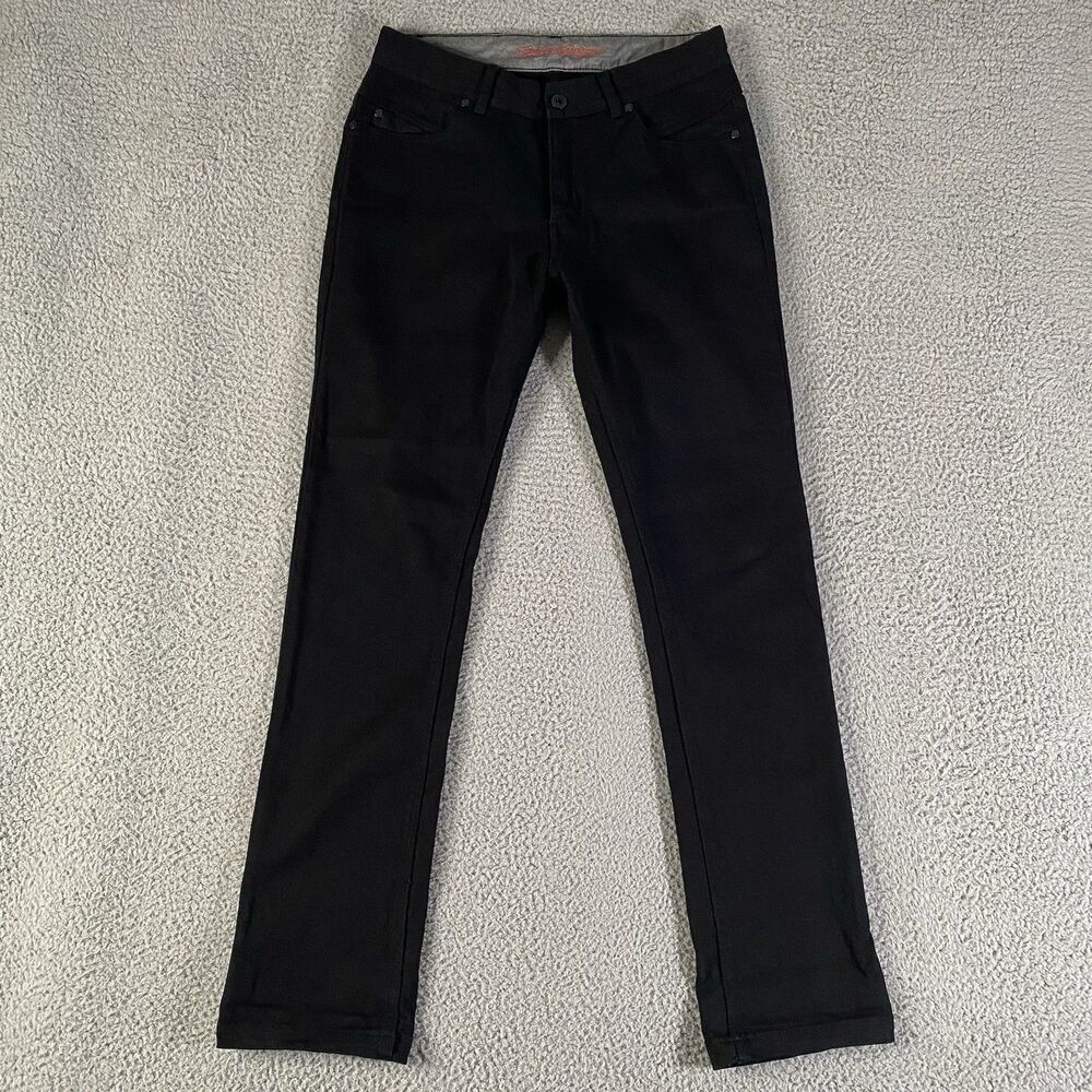 Troy Lee Designs TLD Jeans Mens 30x32 Black Straight Leg Stretch Denim Casual